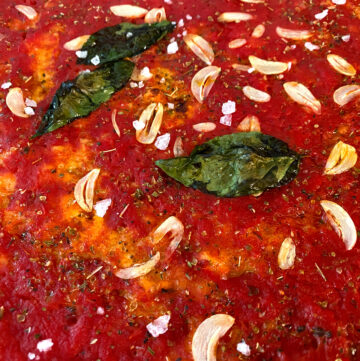 Chris Bianco's Marinara Pizza Close Up